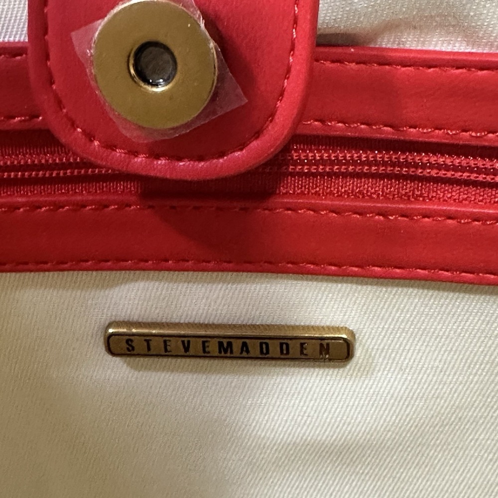 STEVE MADDEN BPROUD LARGE "CHERRIES" TOTE/SHOULDER BAG RED MULTI NWT - Picture 8 of 10